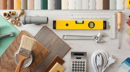 Tools on a table