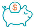 Piggy bank icon